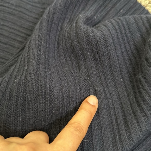 Vince navy blue cashmere wool sweater dress size XlArge - Picture 10 of 10